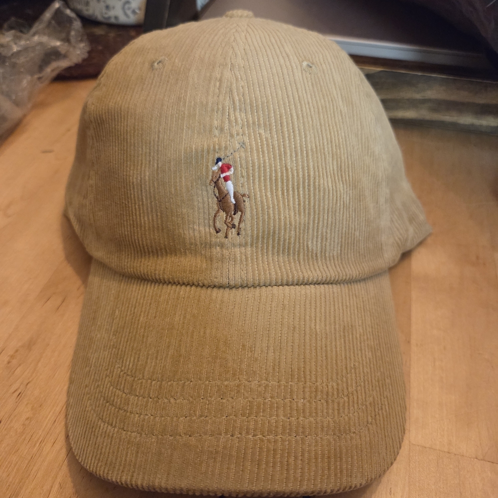 Khaki Polo Corduroy Hat - Picture 2 of 9